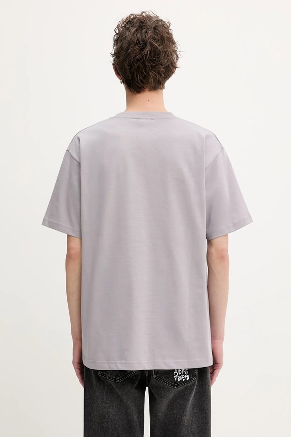 Ρούχα Βαμβακερό μπλουζάκι Norse Projects Norse Standard Heavy Loose T-shirt N01.0679.6017 μωβ