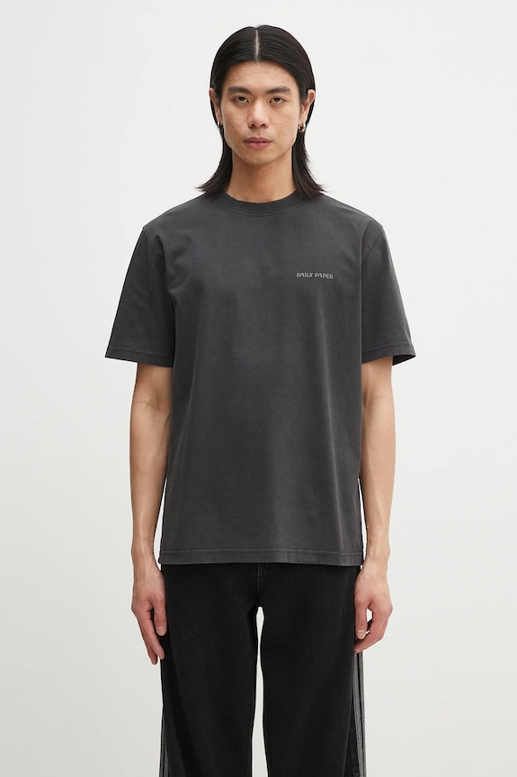 Îmbrăcăminte Daily Paper tricou din bumbac Senses T-Shirt 2511069 negru