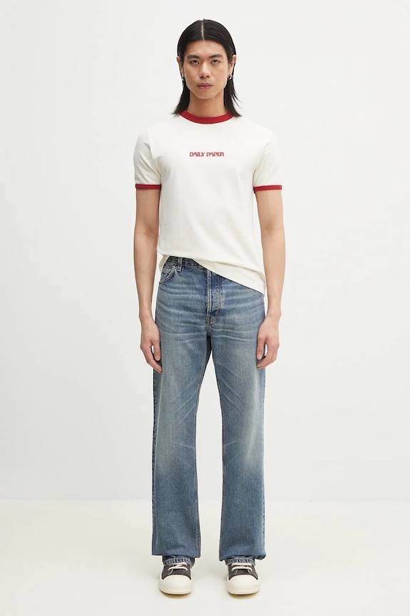 Tričko Daily Paper Dotted Type T-Shirt 2511051 béžová