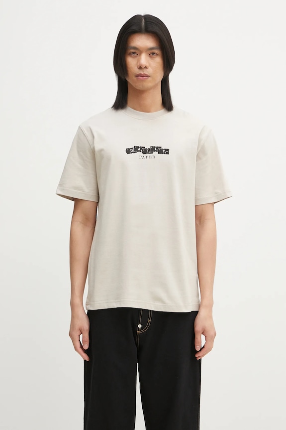 Daily Paper tricou din bumbac Tag T-Shirt print bej 2511049