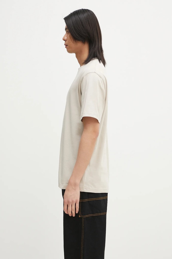Хлопковая футболка Daily Paper Tag T-Shirt 2511049 бежевый SS25
