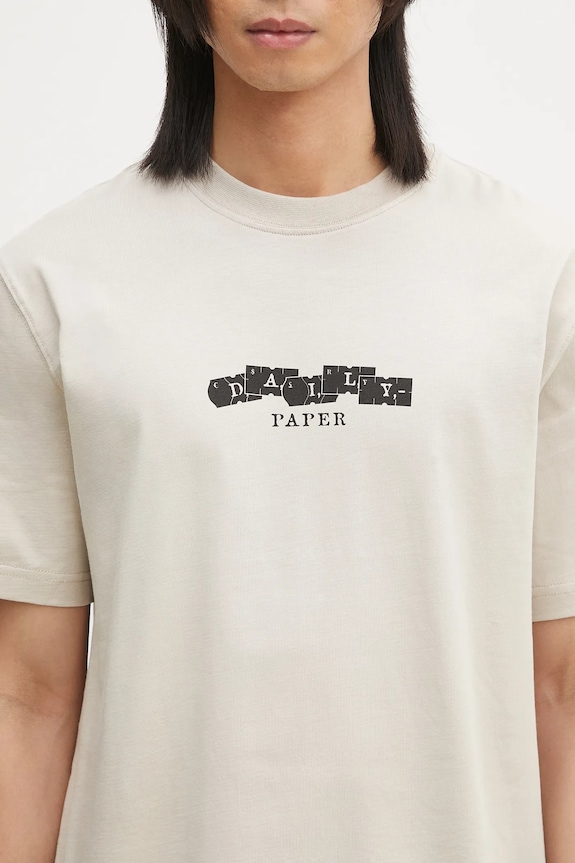 Хлопковая футболка Daily Paper Tag T-Shirt бежевый 2511049