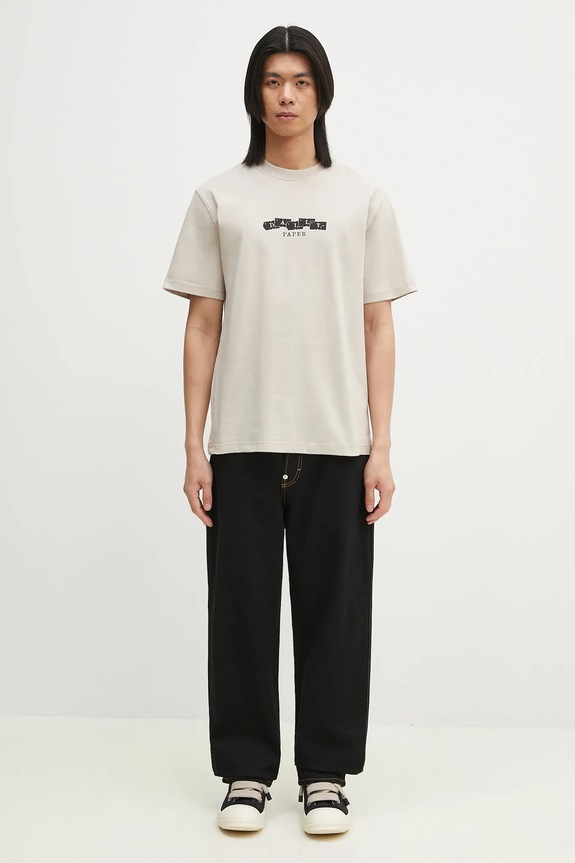 Хлопковая футболка Daily Paper Tag T-Shirt 2511049 бежевый