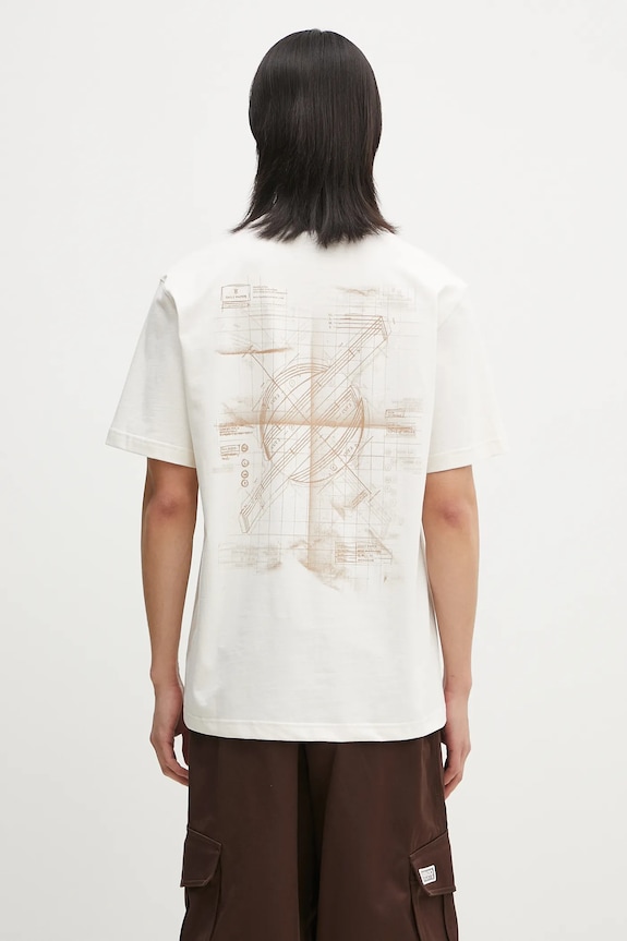 Одежда Хлопковая футболка Daily Paper Craft T-Shirt 2511045 бежевый