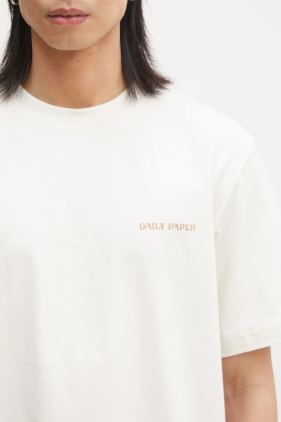 Daily Paper tricou din bumbac Craft T-Shirt bej 2511045