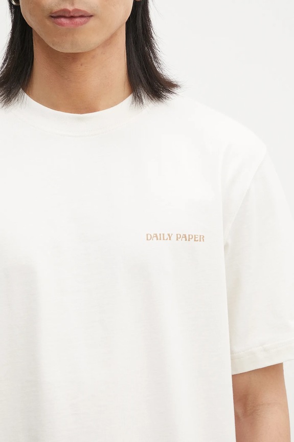 Хлопковая футболка Daily Paper Craft T-Shirt бежевый 2511045