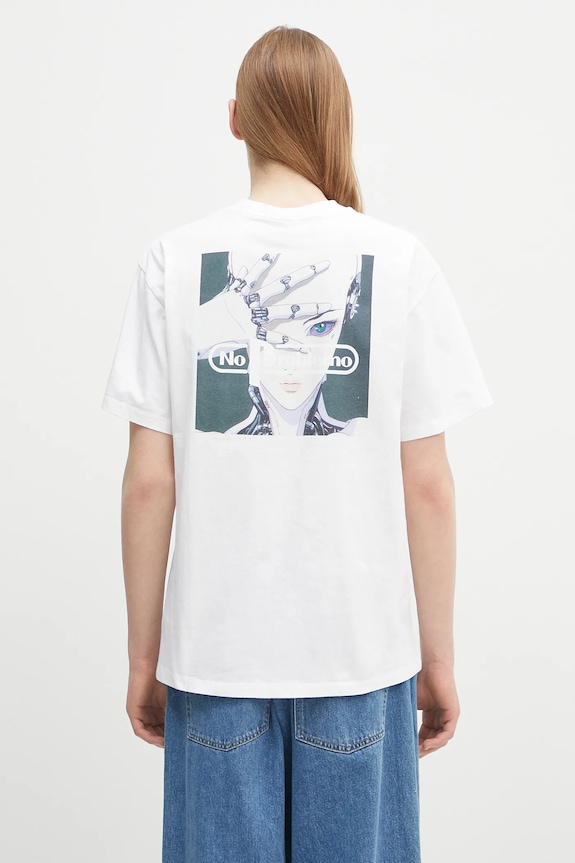 Odzież No Problemo t-shirt bawełniany No Limits SS Tee NP6000603 biały