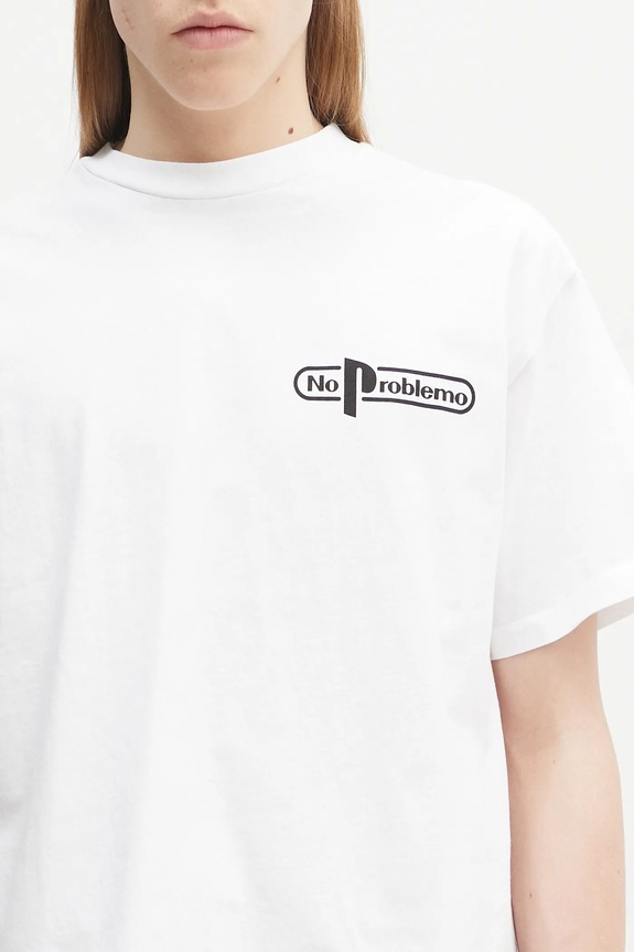 No Problemo tricou din bumbac No Limits SS Tee alb NP6000603