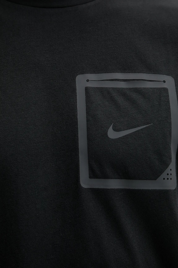 T-shirt κολύμβησης Nike μαύρο NESSF506