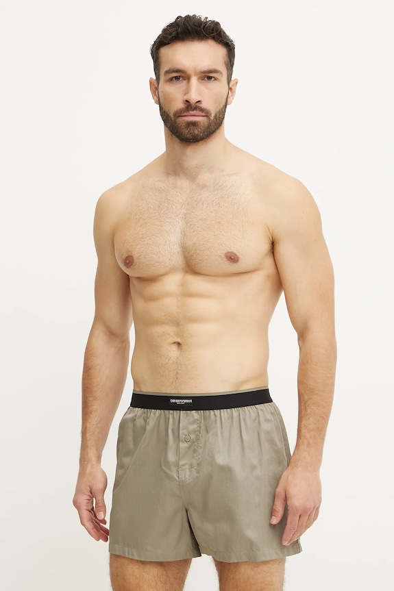 Emporio Armani Underwear boxer pacco da 2 tessuto nero EM000403.AF10777