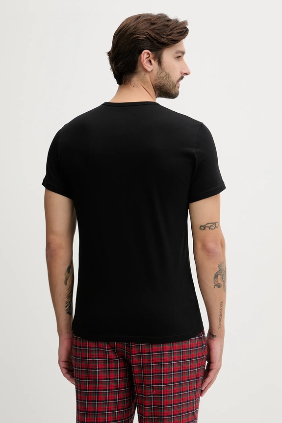 Oblačila Bombažna kratka majica Emporio Armani Underwear 2-pack EM000391.AF10800 črna
