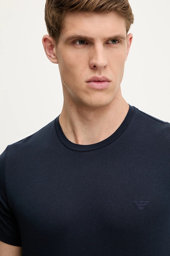 Emporio Armani Underwear t-shirt in cotone blu navy EM000377.AF14210