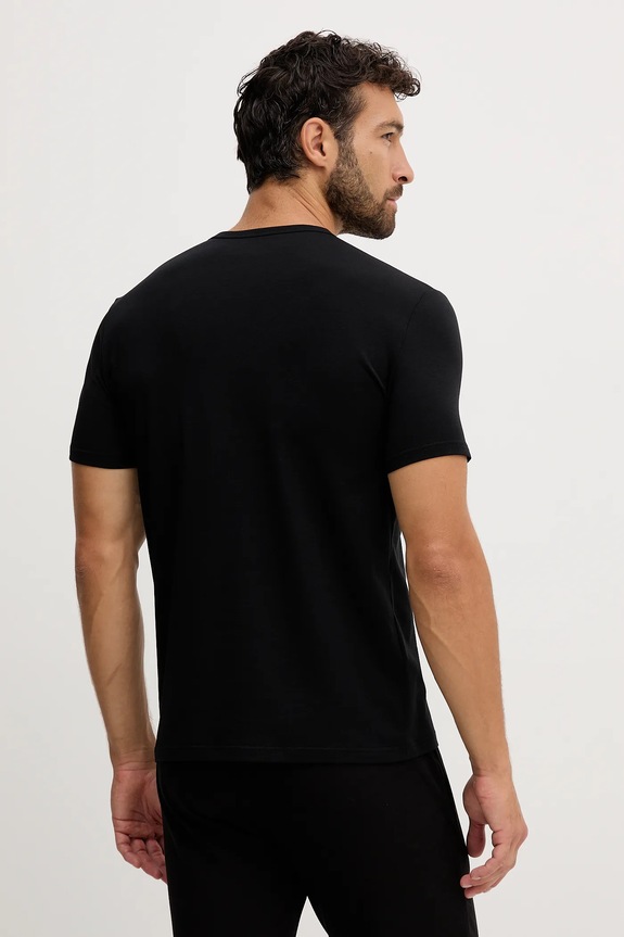 Ρούχα Μπλουζάκι lounge Emporio Armani Underwear 2-pack EM000391.AF10779 μαύρο