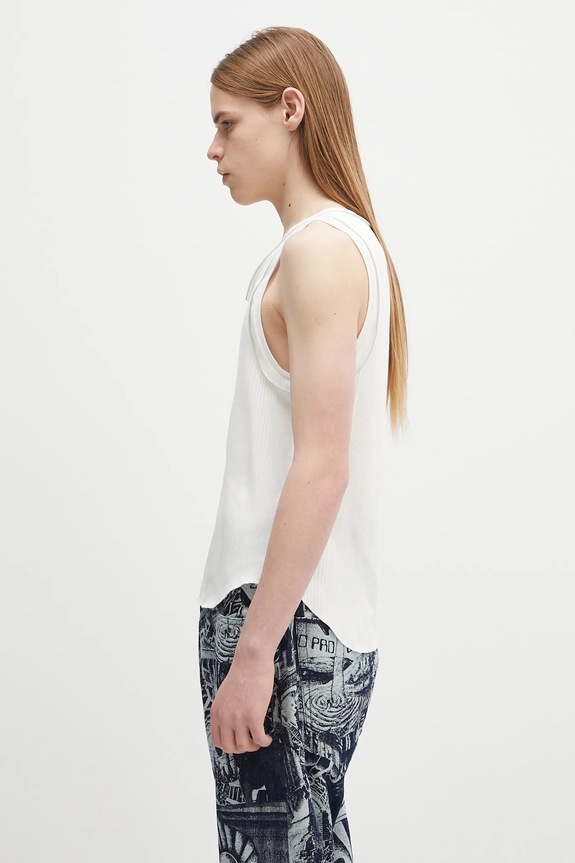Undercover cotton top C/S UC1E4803.1 white SS25