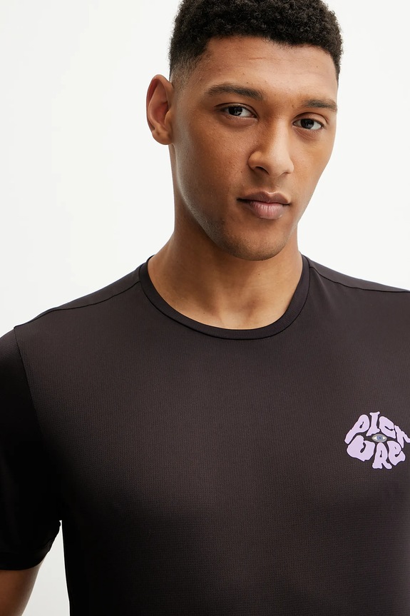 Picture t-shirt sportowy Travis czarny MTS1257