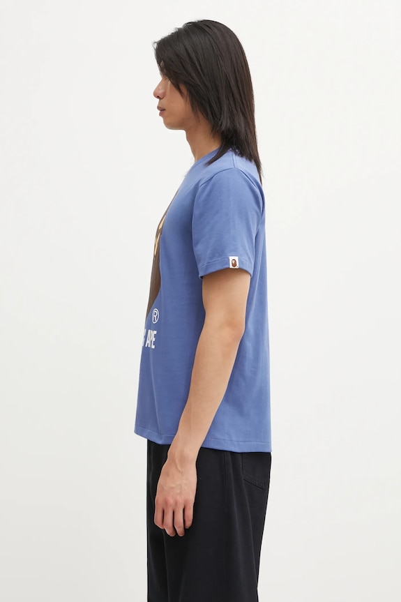 A Bathing Ape t-shirt in cotone By Bathing Ape 1L30110002 blu navy SS25