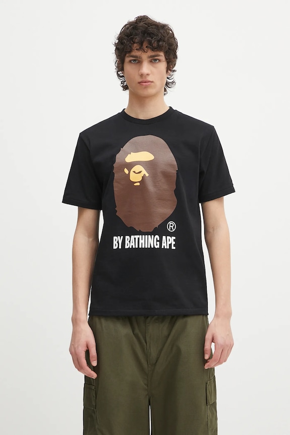A Bathing Ape cotton t-shirt By Bathing Ape cotton black 1L30110002