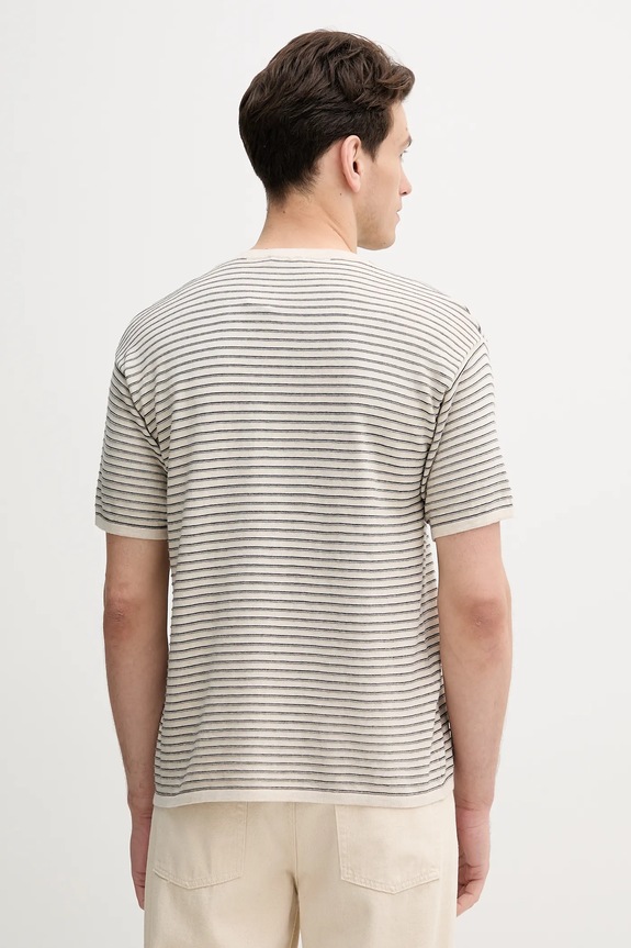 Oblečenie Bavlnené tričko United Colors of Benetton 1195K109V béžová