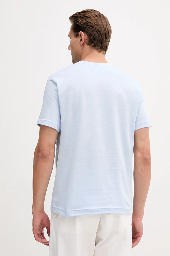 Oblačila Bombažna kratka majica United Colors of Benetton 3M4WU1088 modra
