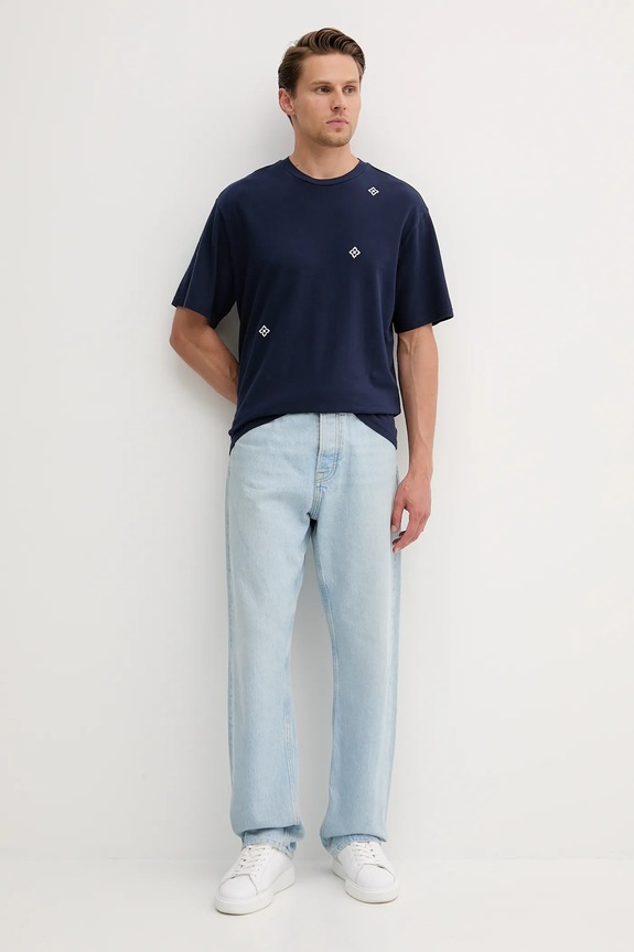 United Colors of Benetton t-shirt in cotone 325RU10AL blu navy SS25
