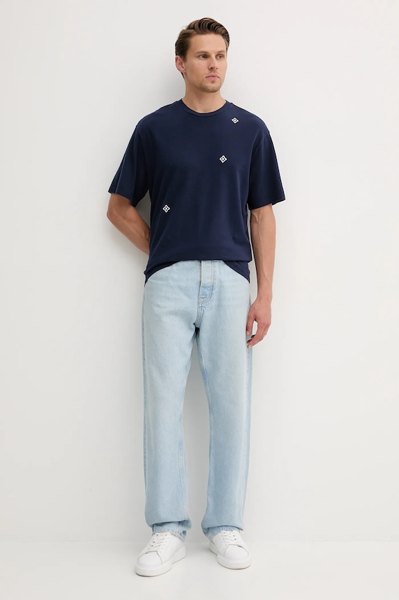 United Colors of Benetton t-shirt in cotone 325RU10AL blu navy SS25
