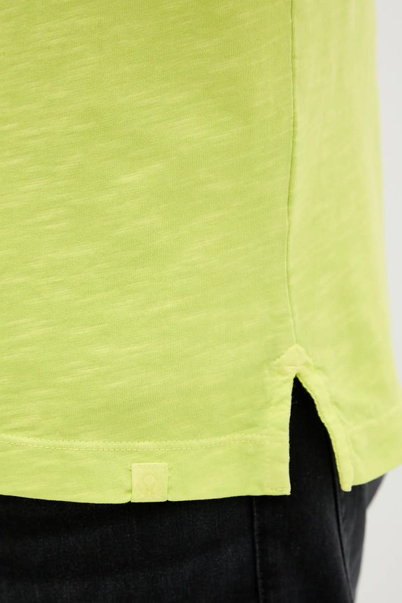 United Colors of Benetton pamut póló zöld 36JGU105U