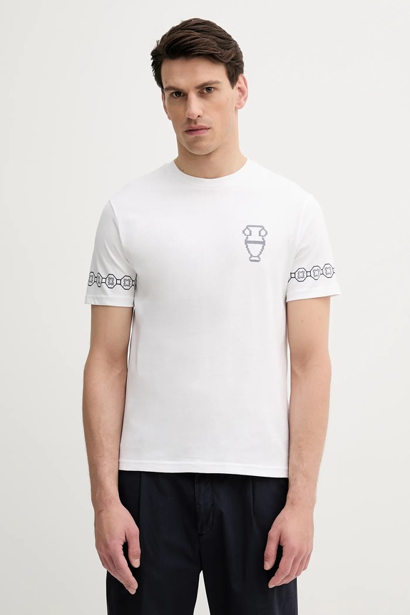 Бавовняна футболка United Colors of Benetton бавовна білий 3BL0U10AF