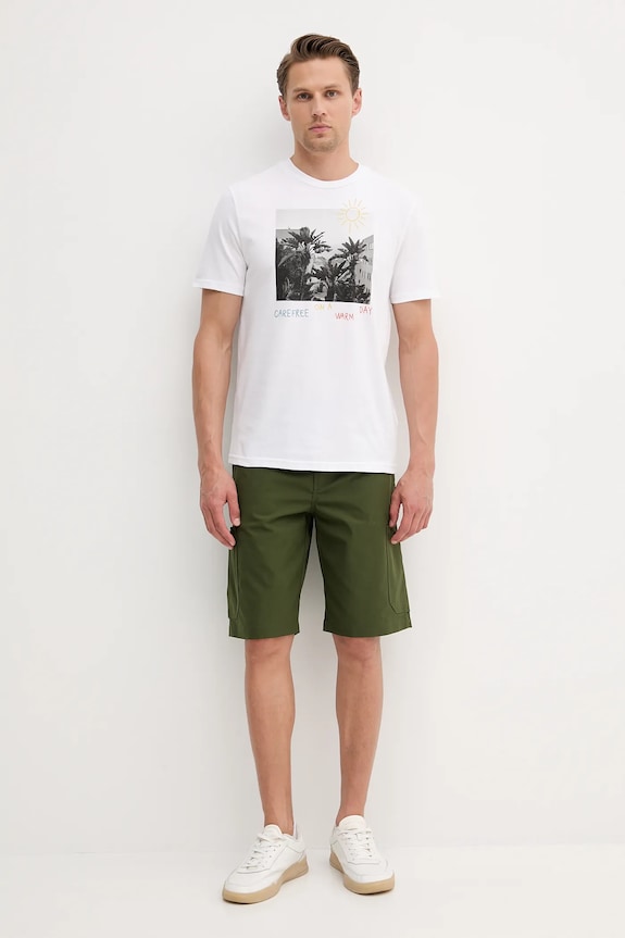 United Colors of Benetton t-shirt in cotone 3BL0U10AG bianco SS25