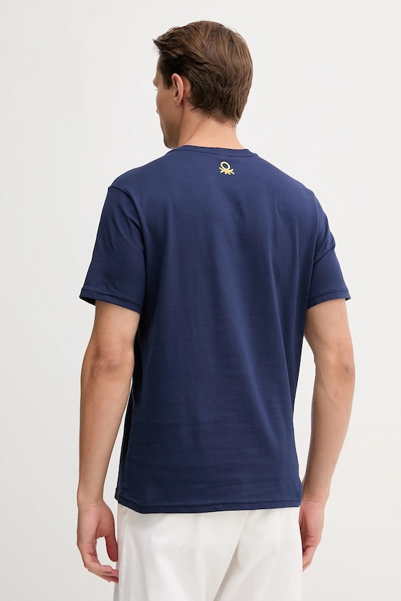 Abbigliamento United Colors of Benetton t-shirt in cotone 3BL0U10AG blu navy