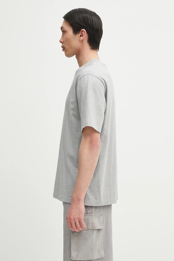 Хлопковая футболка Palm Angels Classic Logo Slim PMAA089C99JER0030810 серый SS25