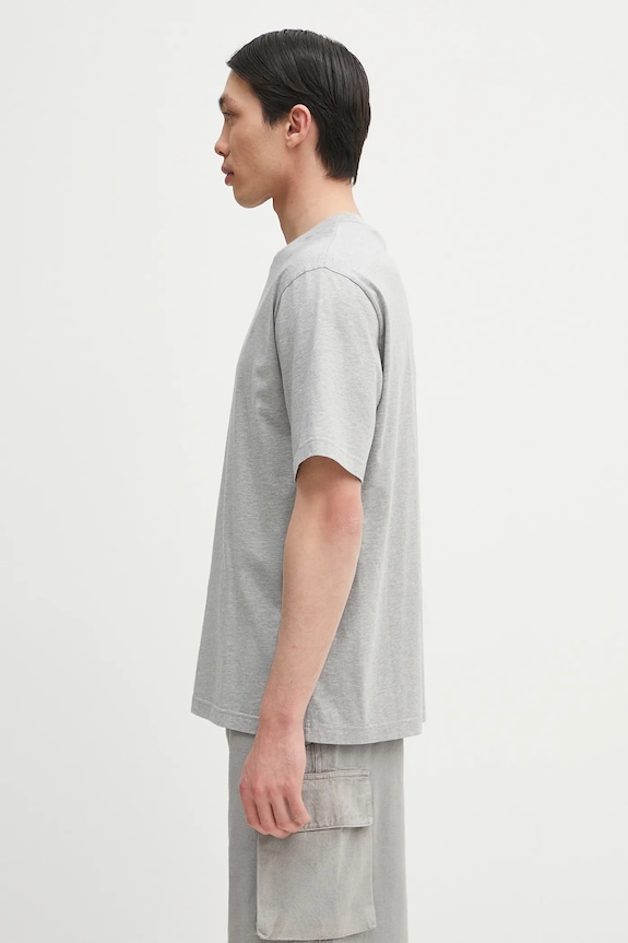 Хлопковая футболка Palm Angels Classic Logo Slim PMAA089C99JER0030810 серый SS25