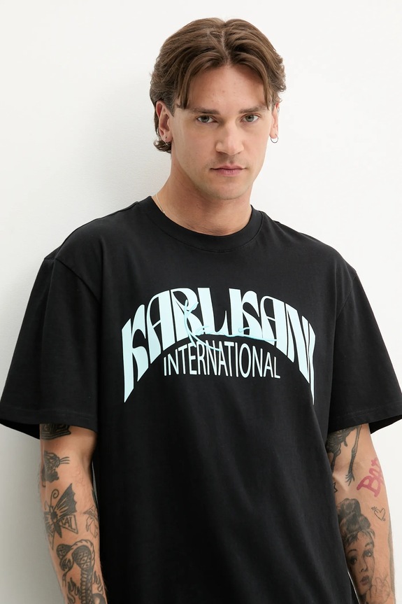 Karl Kani t-shirt bawełniany czarny PD00005358