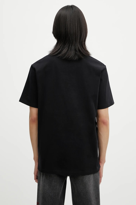 Clothing JW Anderson cotton t-shirt Anchor Embroidery JT0257.PG1510.999 black