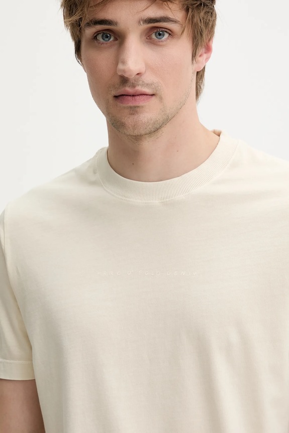 Marc O'Polo t-shirt bawełniany beżowy 5000006585