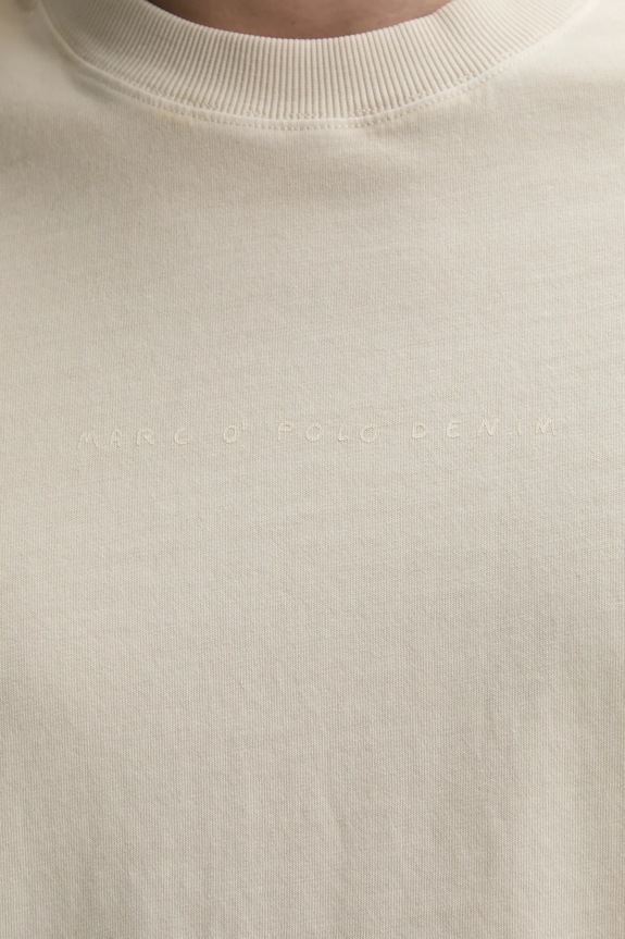 Marc O'Polo t-shirt bawełniany 5000006585 beżowy