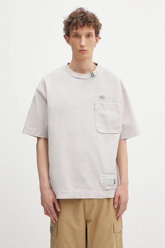 Maison MIHARA YASUHIRO cotton t-shirt Amateur Sewn Tee relaxed pink A14TS601