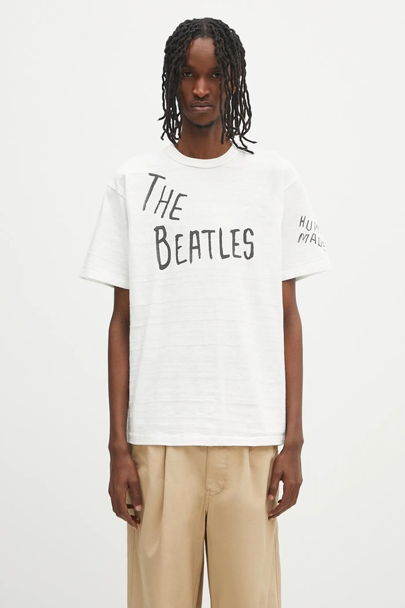 Human Made cotton t-shirt Beatles T-Shirt cotton white HM29TE021