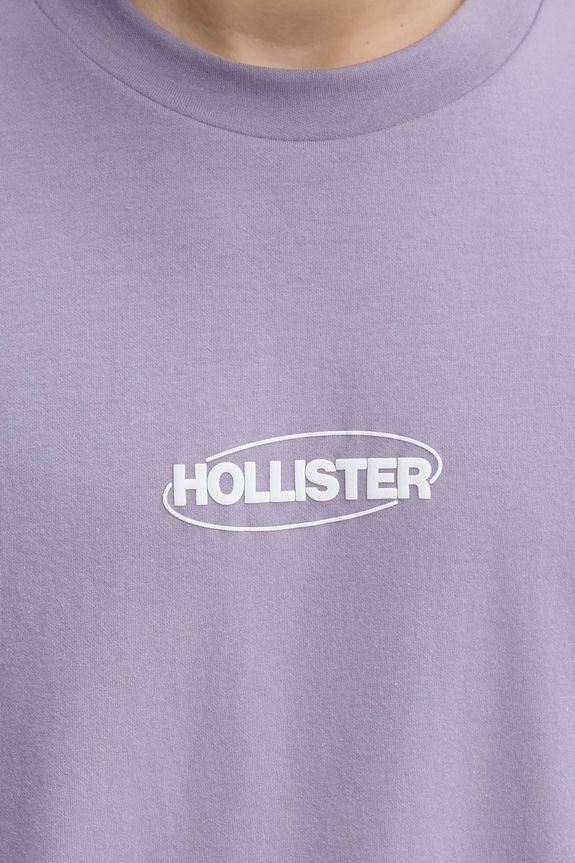 Μπλουζάκι Hollister Co. KI323.5272.630 μωβ