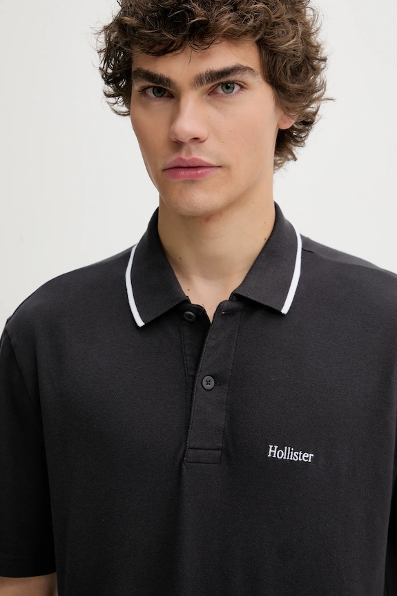 Polo tričko Hollister Co. sivá KI324.5199.900
