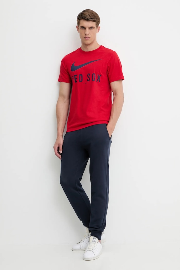 Βαμβακερό μπλουζάκι Nike Boston Red Sox N199.62Q.BQ.PA7 κόκκινο SS25