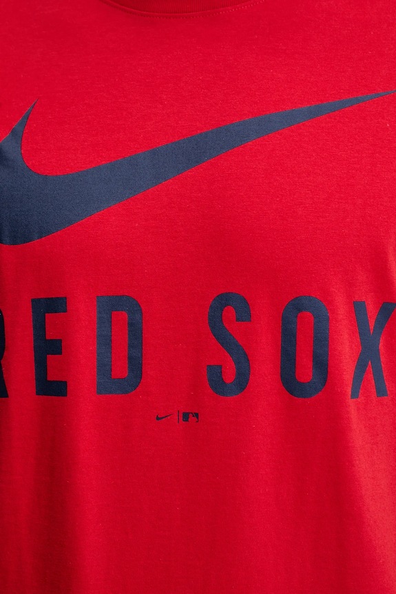 Βαμβακερό μπλουζάκι Nike Boston Red Sox N199.62Q.BQ.PA7 κόκκινο