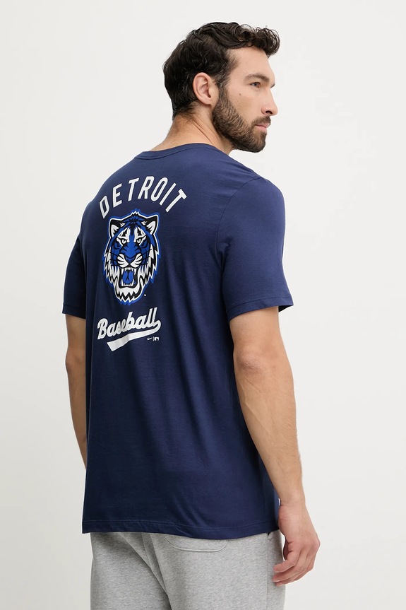 Ρούχα Βαμβακερό μπλουζάκι Nike Detroit Tigers N199.44B.DG.SAZ σκούρο μπλε