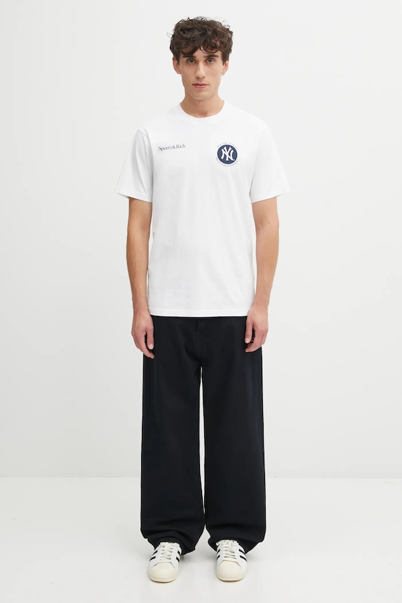 Sporty & Rich cotton t-shirt World Series TO043623659WH01 white