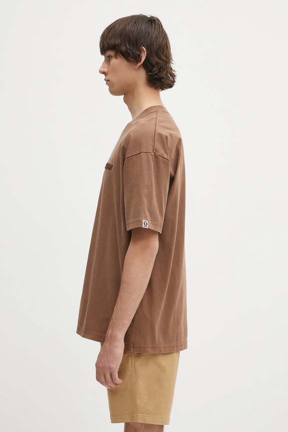 AAPE cotton t-shirt Now AAPTEM1603XXO brown SS25
