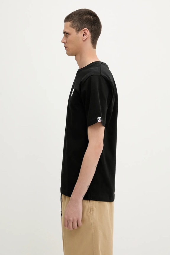 Bavlněné tričko AAPE Spades Now AAPTEM1599XXO černá SS25