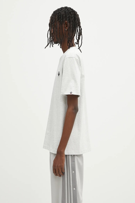 AAPE cotton t-shirt Spades Now AAPTEM1599XAO gray SS25
