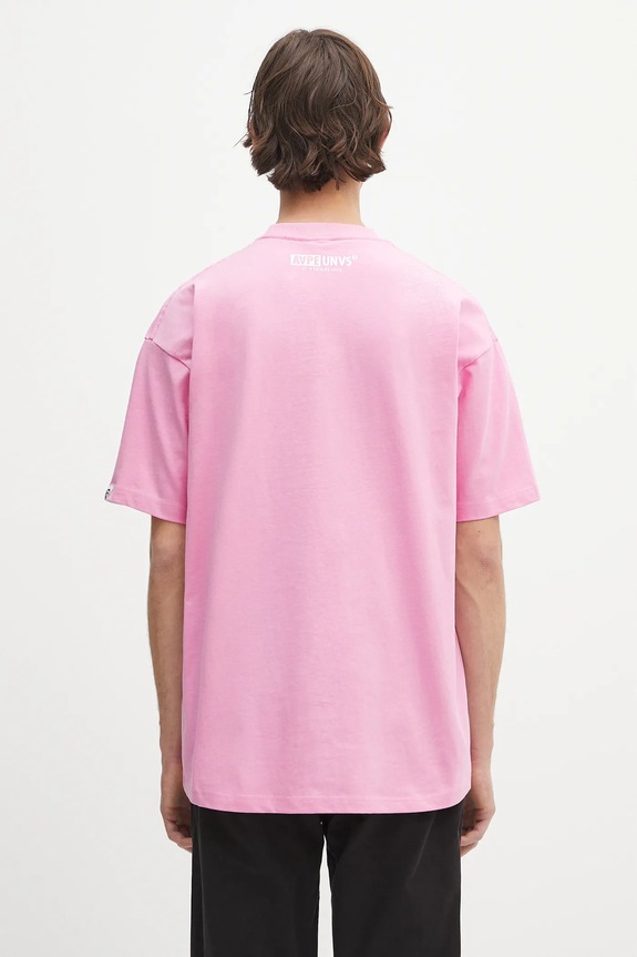 Clothing AAPE cotton t-shirt Basic AAPTEM1638XXO pink