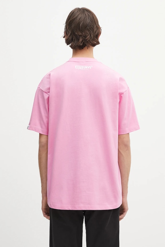Clothing AAPE cotton t-shirt Basic AAPTEM1638XXO pink