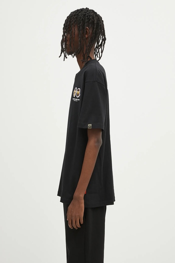 AAPE cotton t-shirt Basic Aaper AAPTEM1675XXO black SS25