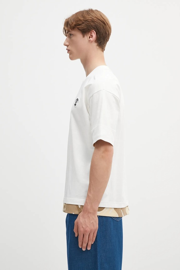 Хлопковая футболка AAPE Fancy Main AAPTEM1652XXO бежевый SS25
